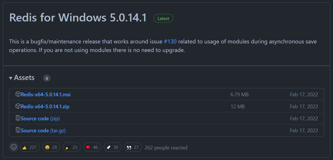 redis for windows github